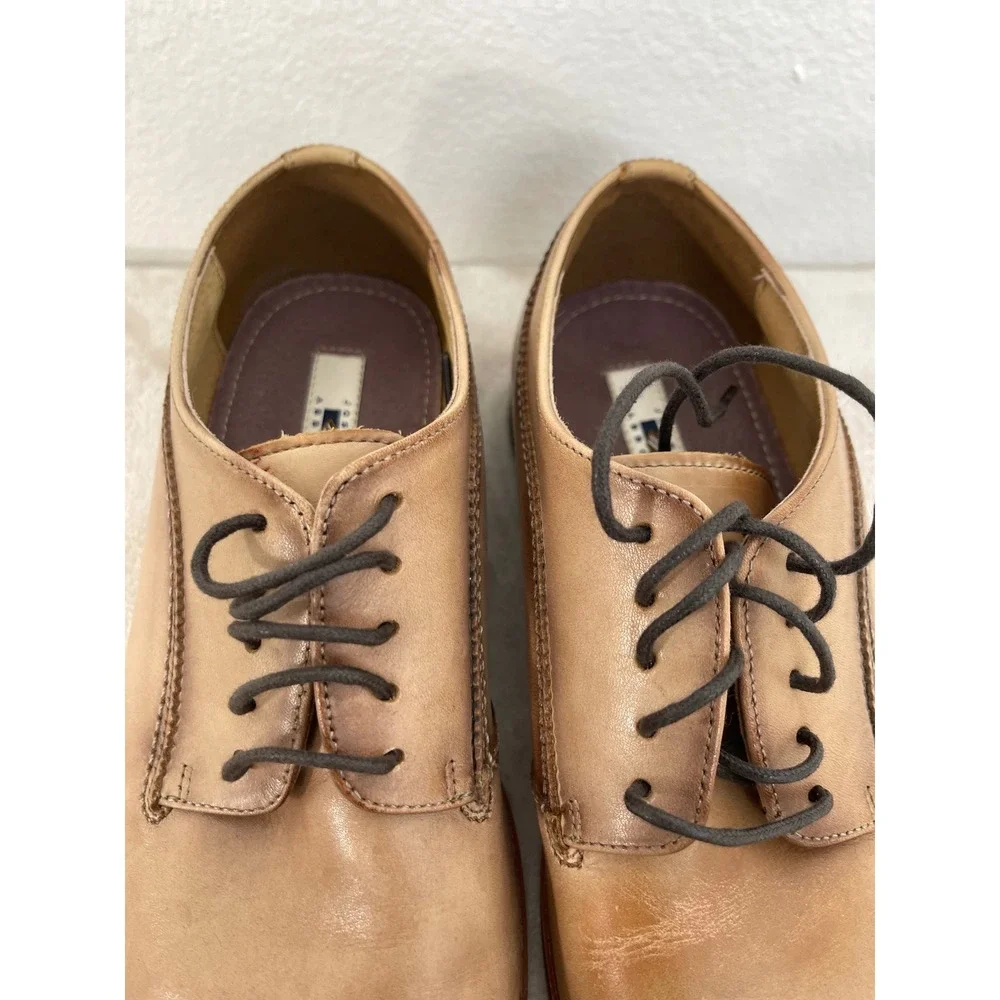 Joseph Abboud Mens Tan Leather Derby Dress Shoes 40G4W00015 Size 8.5
